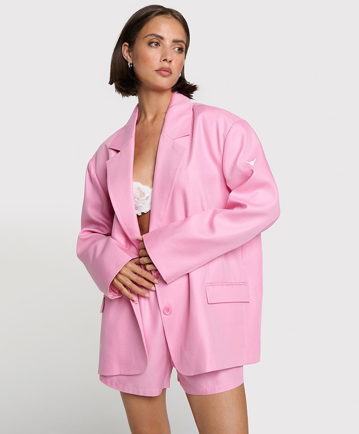 Dames blazer roze