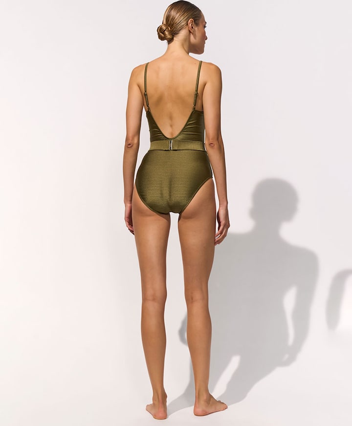 Dames badpak groen