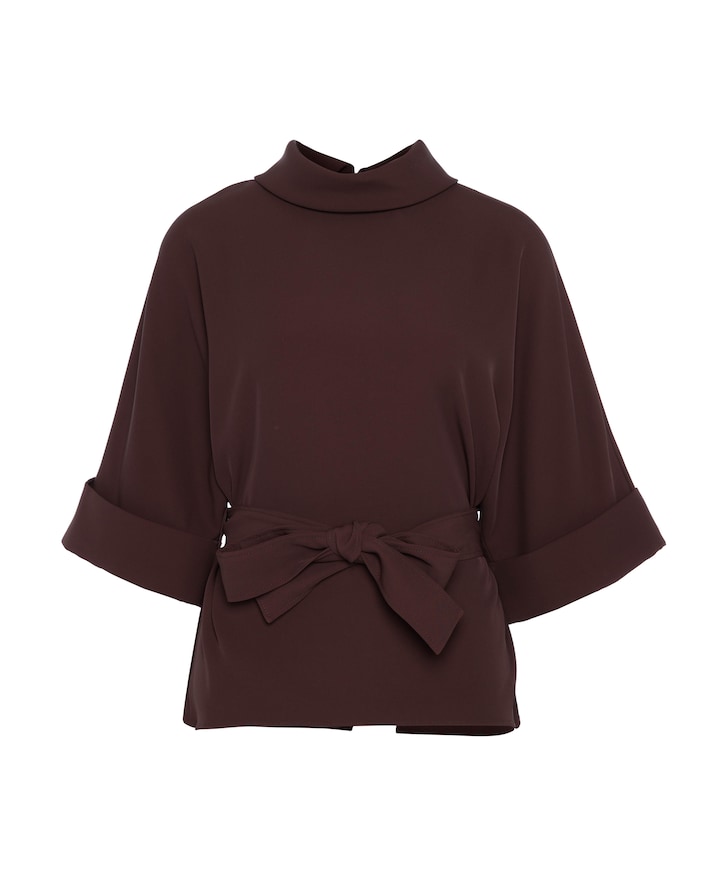 Dames blouse bruin