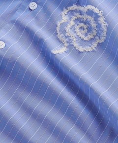 Heren overhemd lange mouw blauw