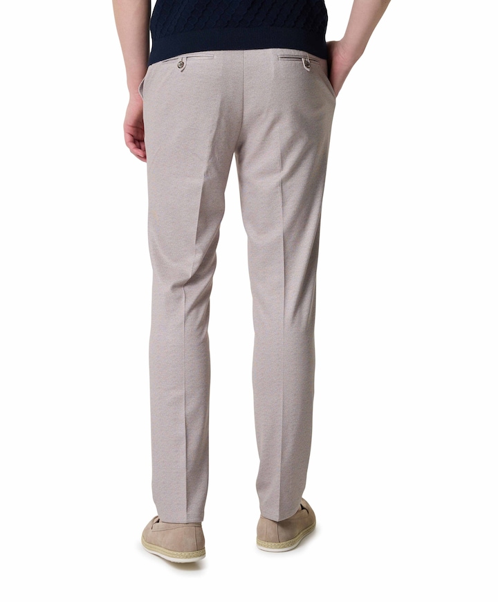 Trouser structure heren pantalon beige