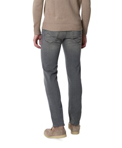 Nick Slim 5 Pocket heren jeans grijs