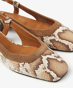 Julie Xena dames slingbacks bruin