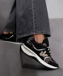 Usher Davina dames sneakers zwart