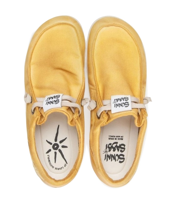 KUNASH_002 heren veterschoenen geel