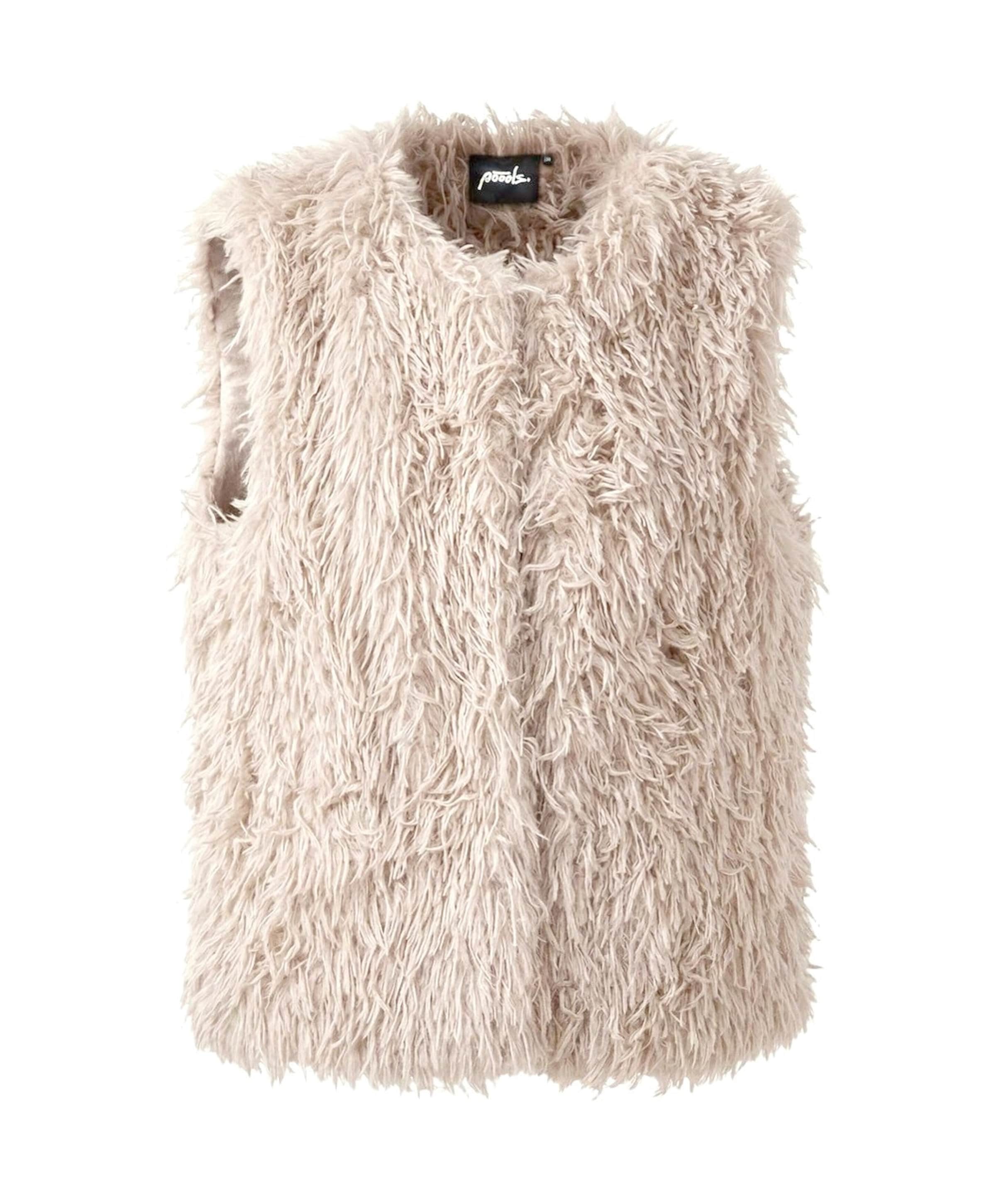 Dames gilet beige