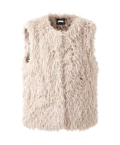 Dames gilet beige