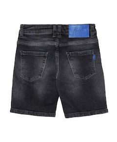 Regular Washed Denim jongens korte broek zwart