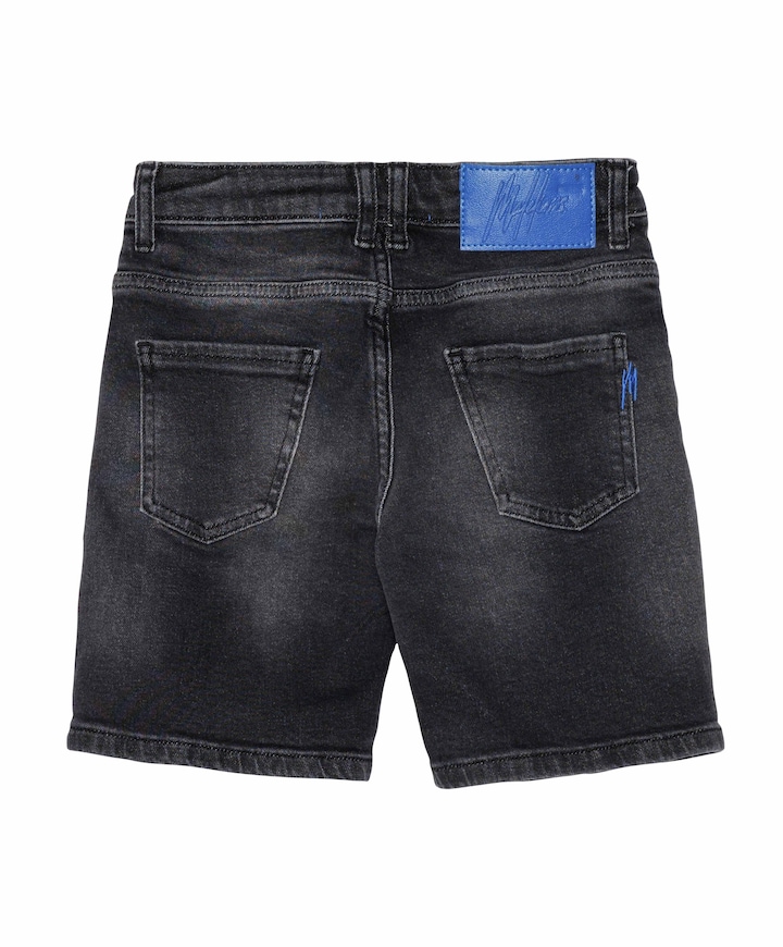 Regular Washed Denim jongens korte broek zwart