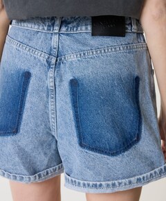 Flip Waist dames korte broek blauw