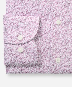 Heren overhemd lange mouw paars