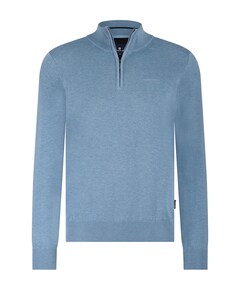 Trui met rits blauw