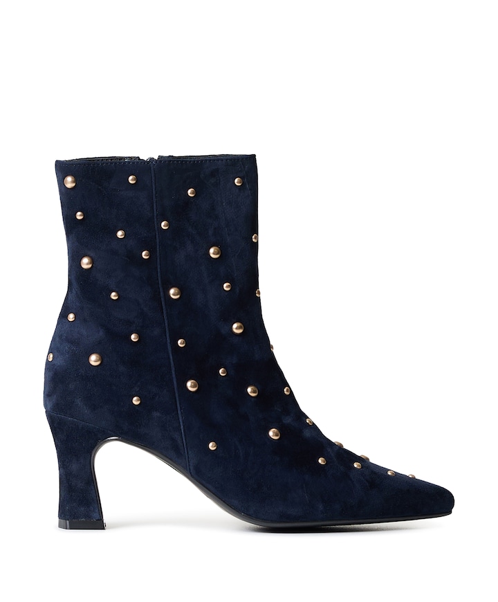 Desdemona dames enkellaarzen blauw