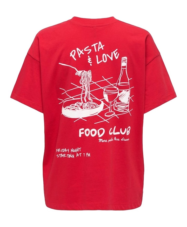 Dames T-shirt rood