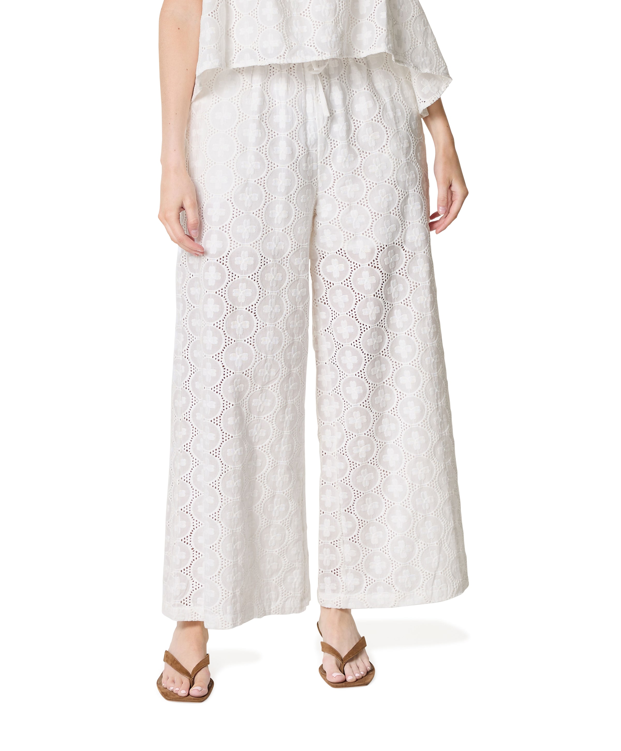 Francesco Pio dames pantalon wit