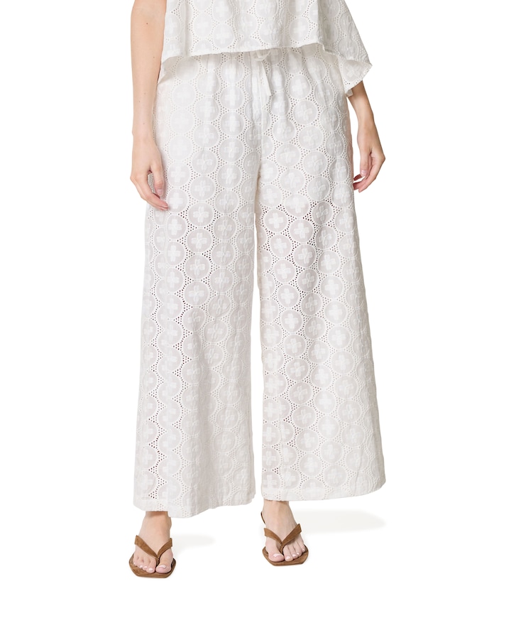 Francesco Pio dames pantalon wit