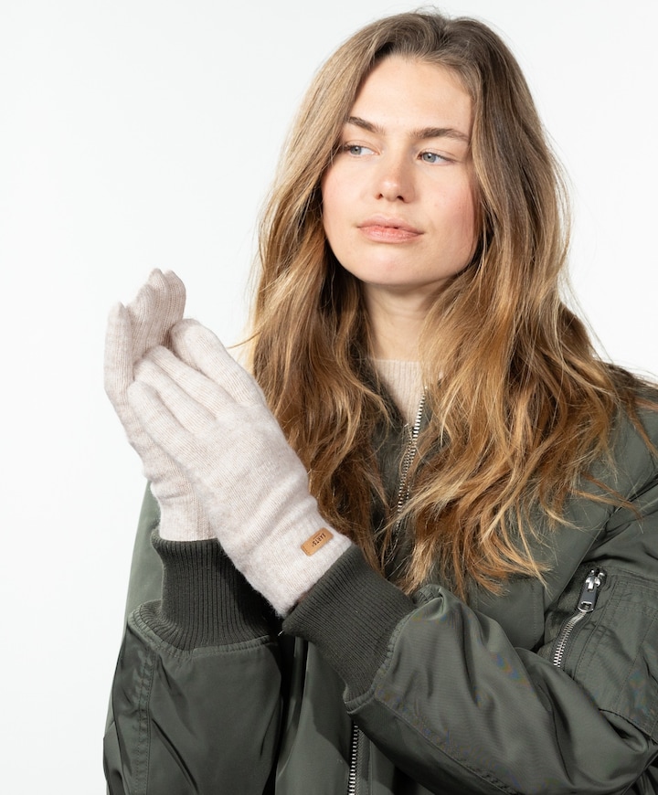 Dames handschoenen ecru