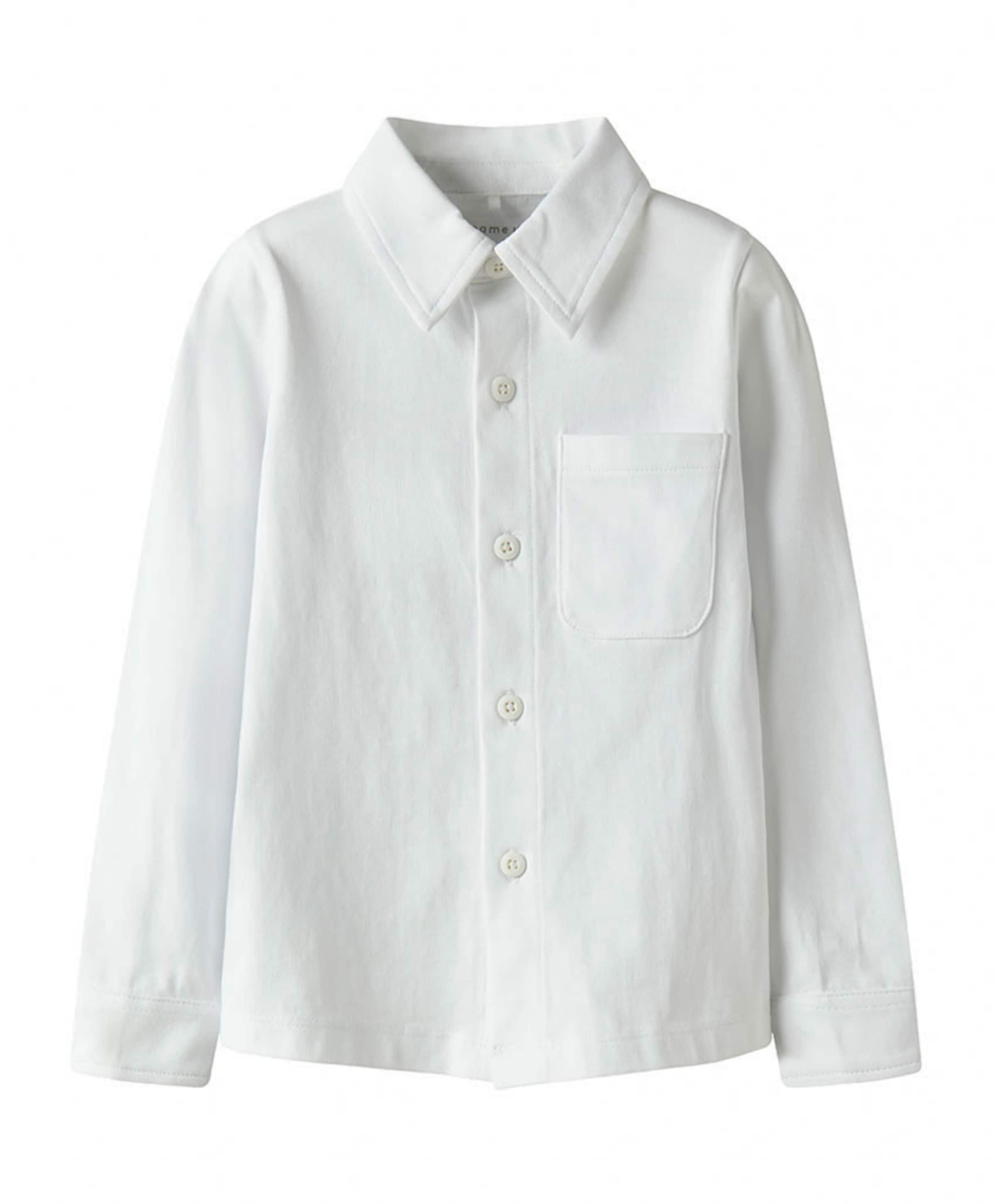 Jongens overhemd lange mouw wit