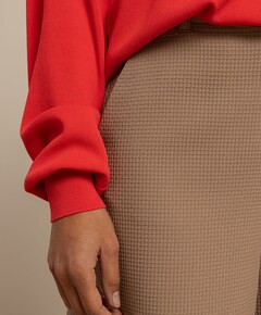 Mascha waffle dames korte broek beige