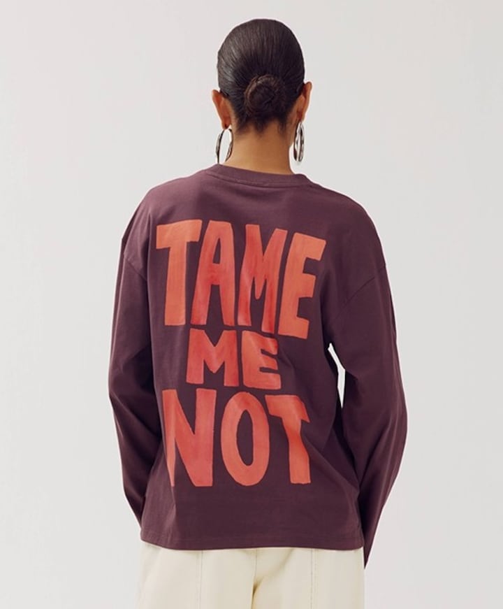 Dames longsleeve bordeaux