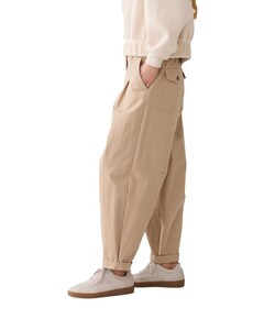 Trousers balloon fit Cotton blend with approx 71cm dames broek beige