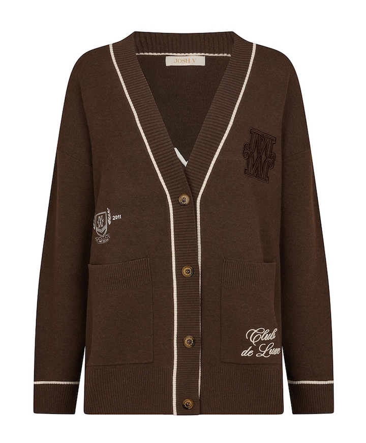 Dames vest bruin