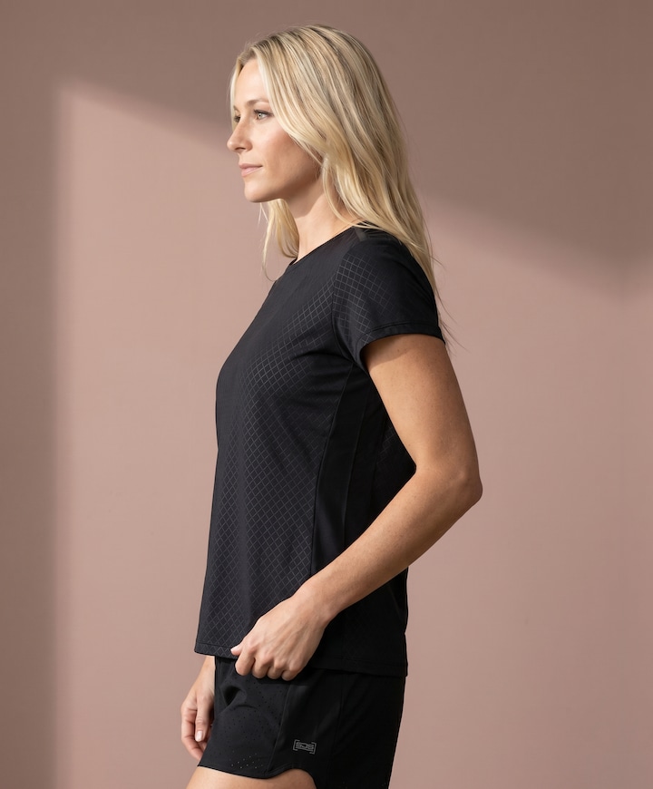 Dames t-shirt zwart