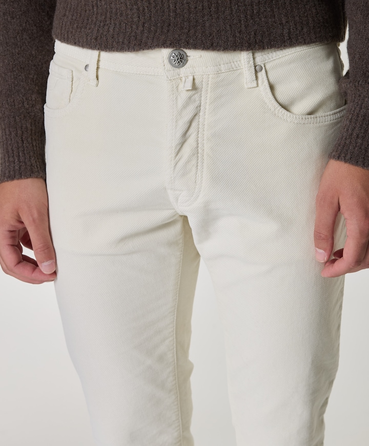 Bard Slim 5 pkt heren broek ecru