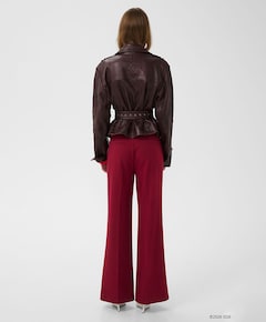 Dames leren jas bordeaux