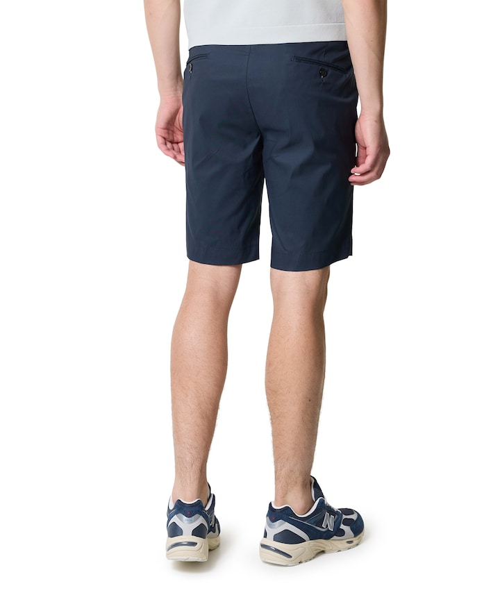 heren korte broek blauw