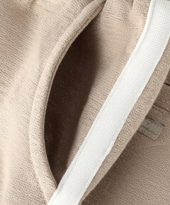 Wide Sweat Glitter meisjes broek beige