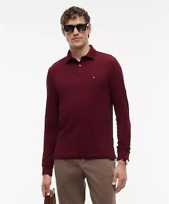 Heren polo bordeaux