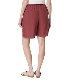 MMEmmie linen Bermuda dames korte broek brique