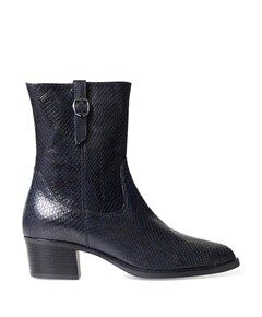 dames enkellaarzen blauw