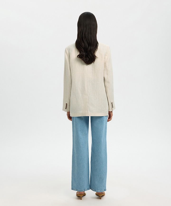 Dames blazer ecru