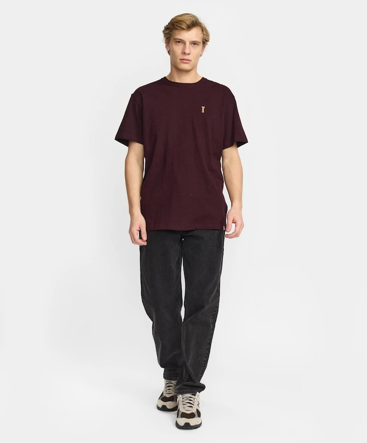 Heren T-shirt bordeaux