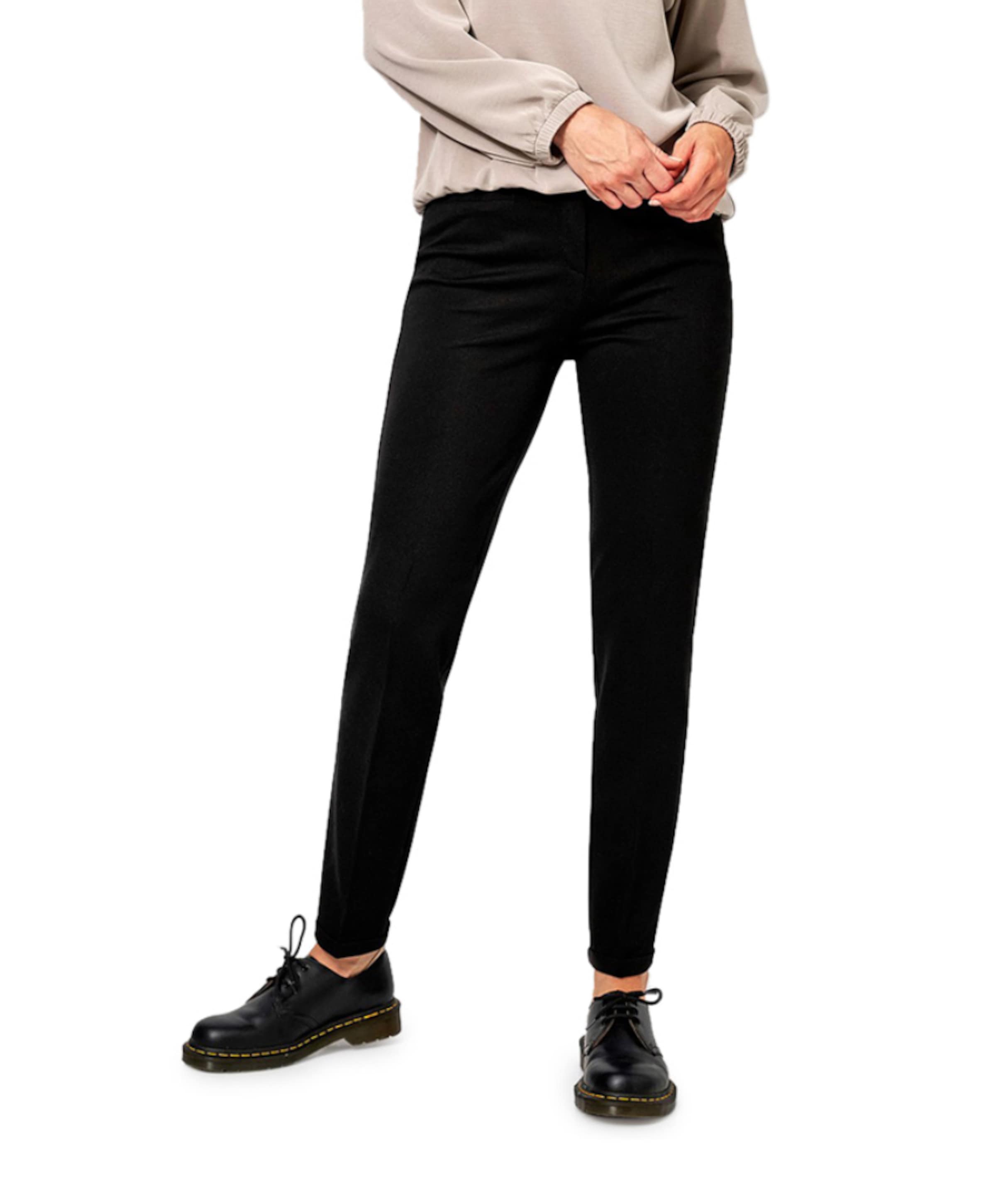 Jolie Turn Up dames broek zwart