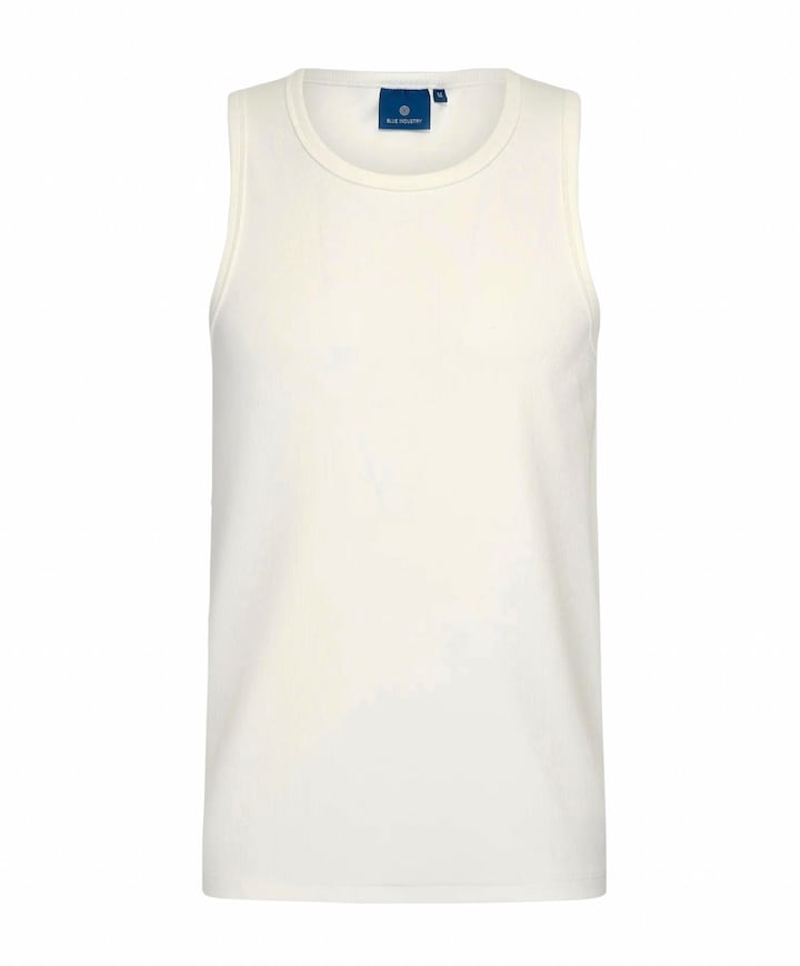 Heren singlet ecru