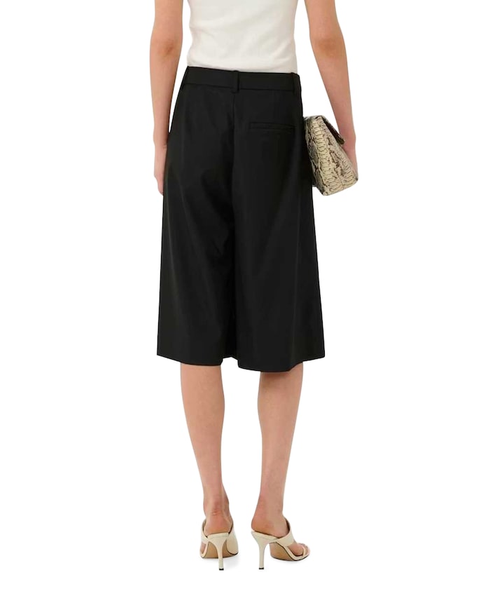 GZpaula HW wide dames bermuda zwart