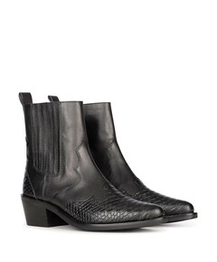 Tartor dames enkellaarzen zwart