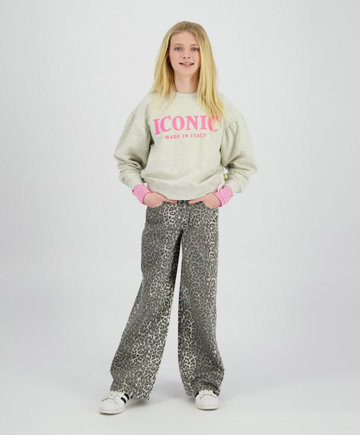 Meisjes sweater grijs