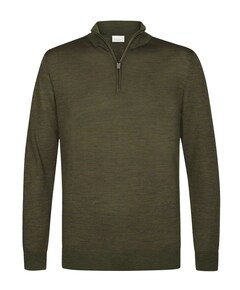 Trui met rits groen