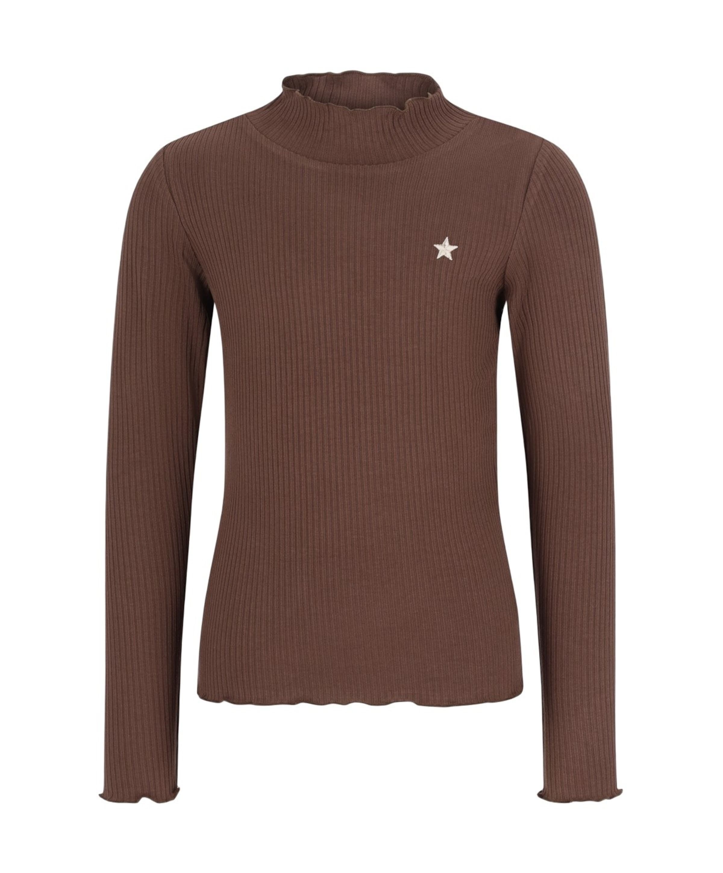 Meisjes longsleeve bruin