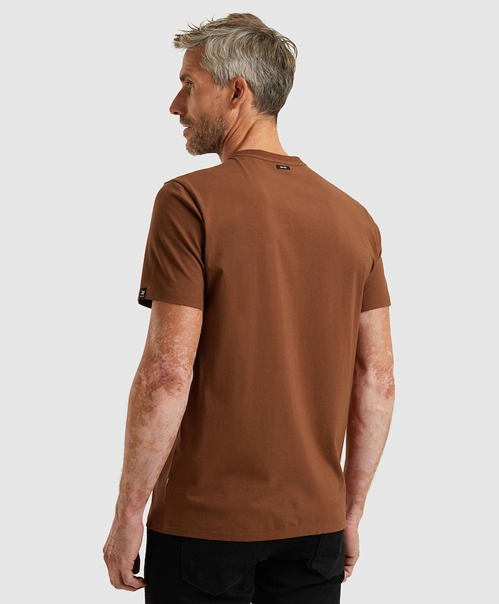 Heren t-shirt bruin