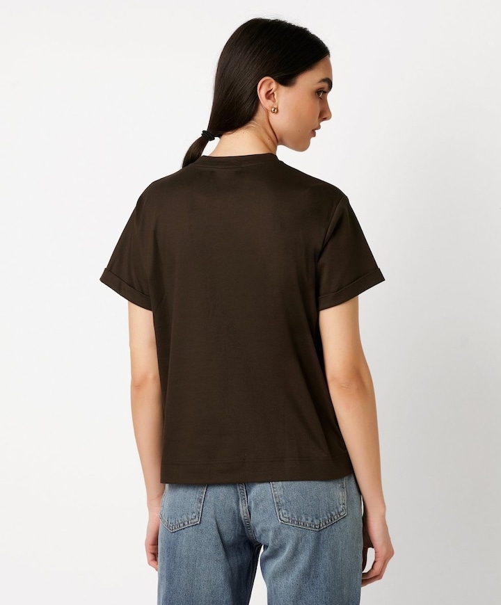 Dames T-shirt bruin