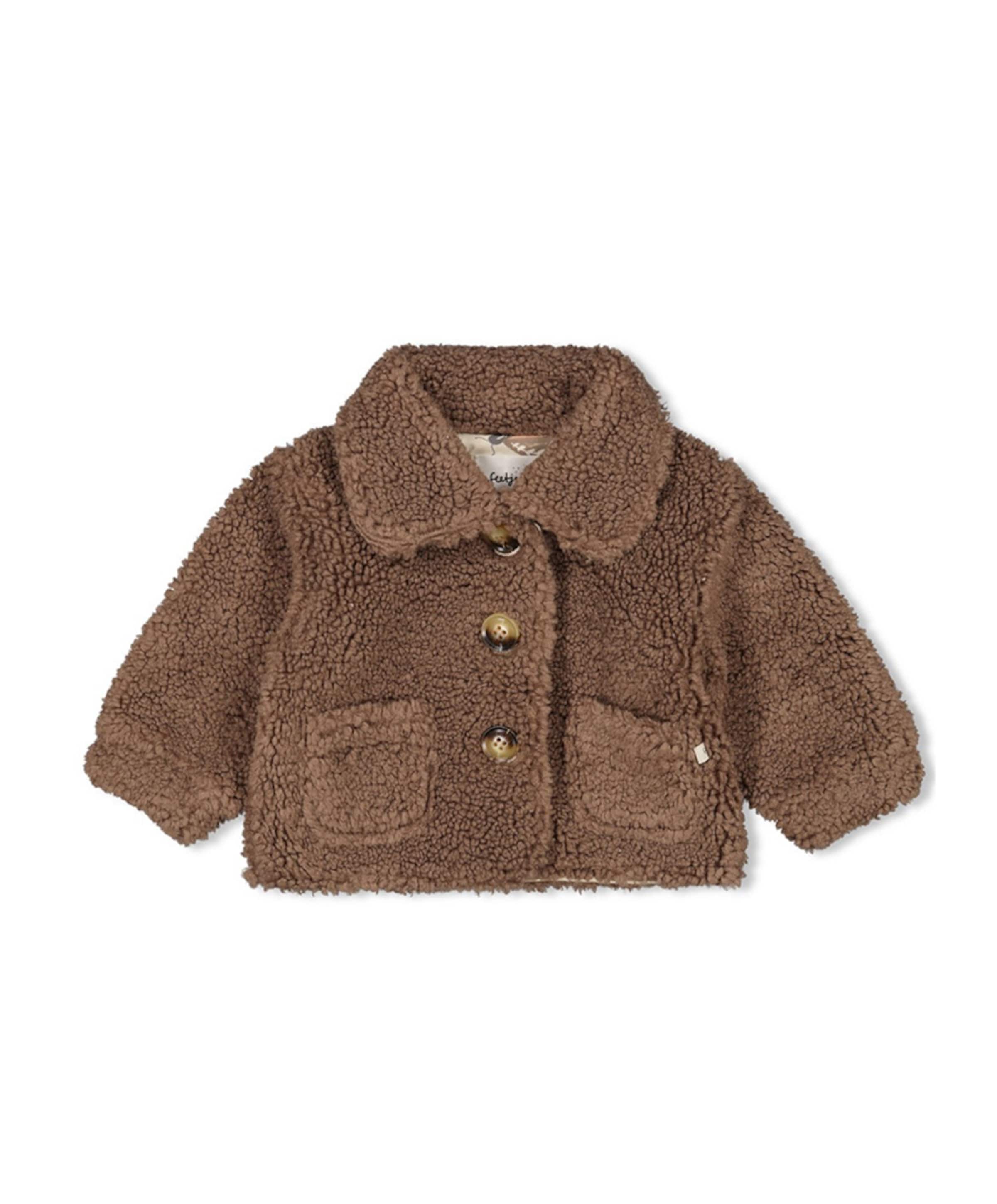 Meisjes jas bruin