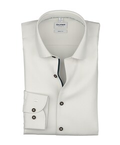 Heren overhemd extra lange mouw beige