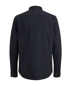 Heren overhemd lange mouw blauw