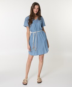 Dames jurk blauw