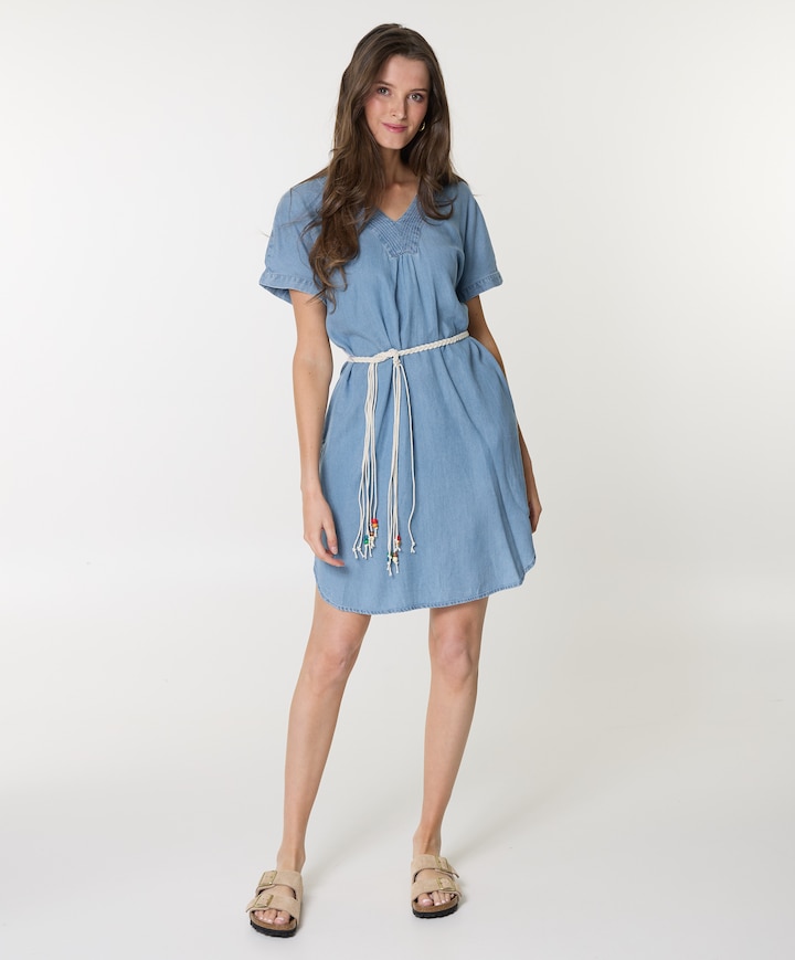 Dames jurk blauw